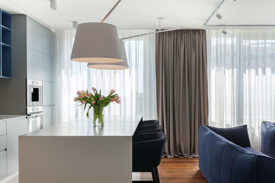 Шторы в кухню-гостиную в хрущевке