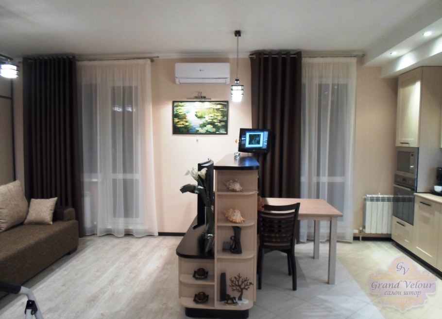 Занавески на кухню в классическом стиле