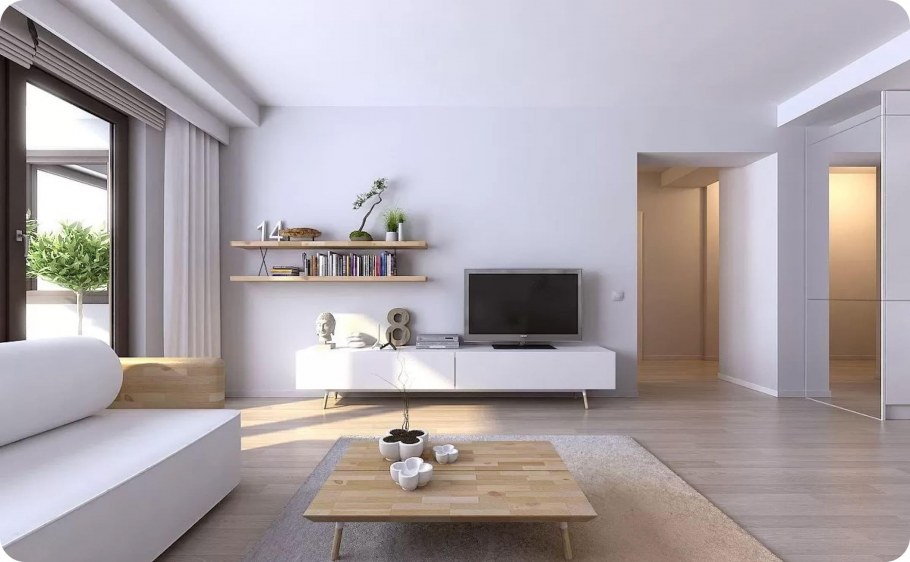 Современный светлый интерьер