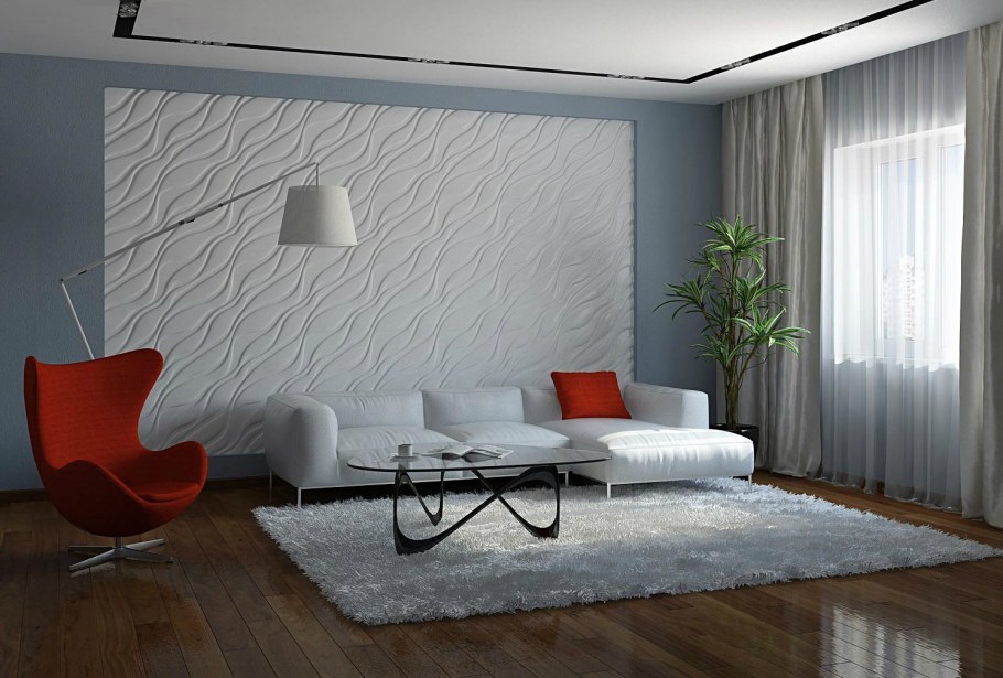 3д гипсовые панели Lily