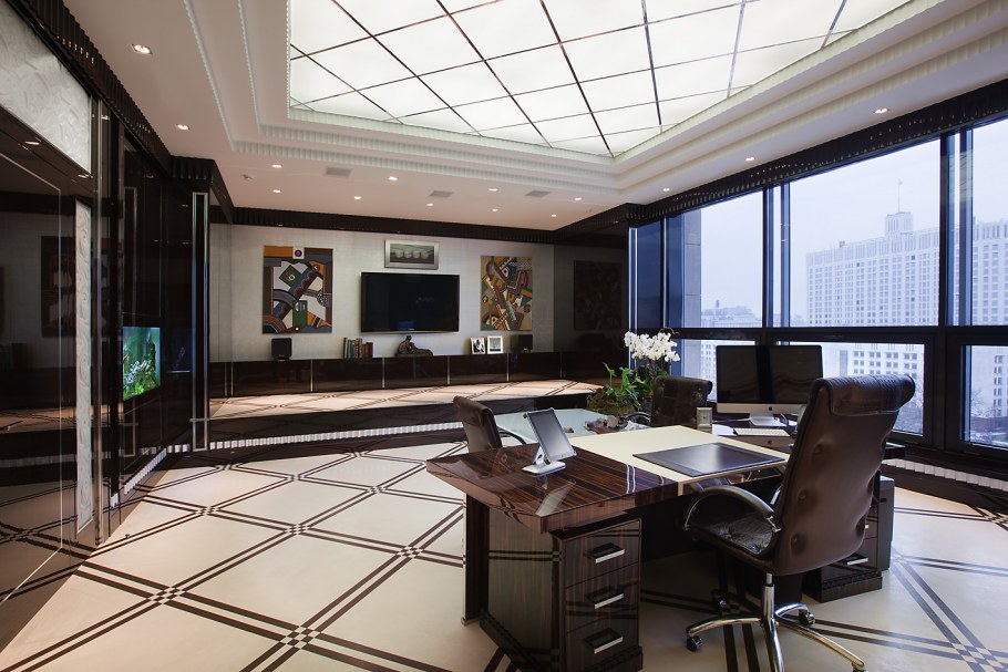 Кабинет руководителя арт деко