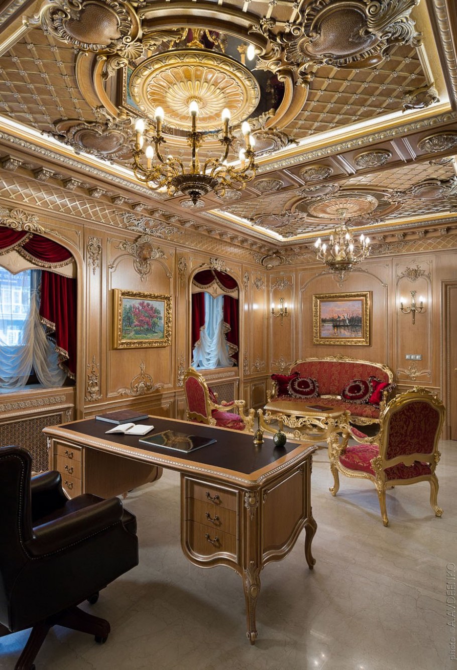 Роскошный интерьер кабинета