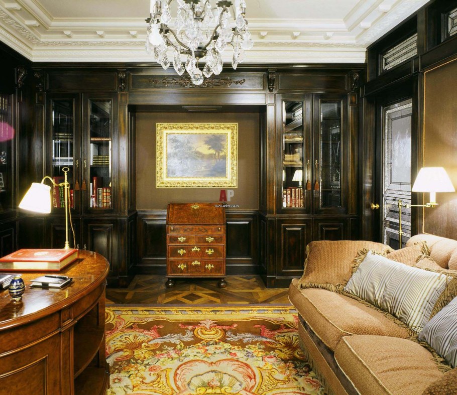 Богатый интерьер кабинет