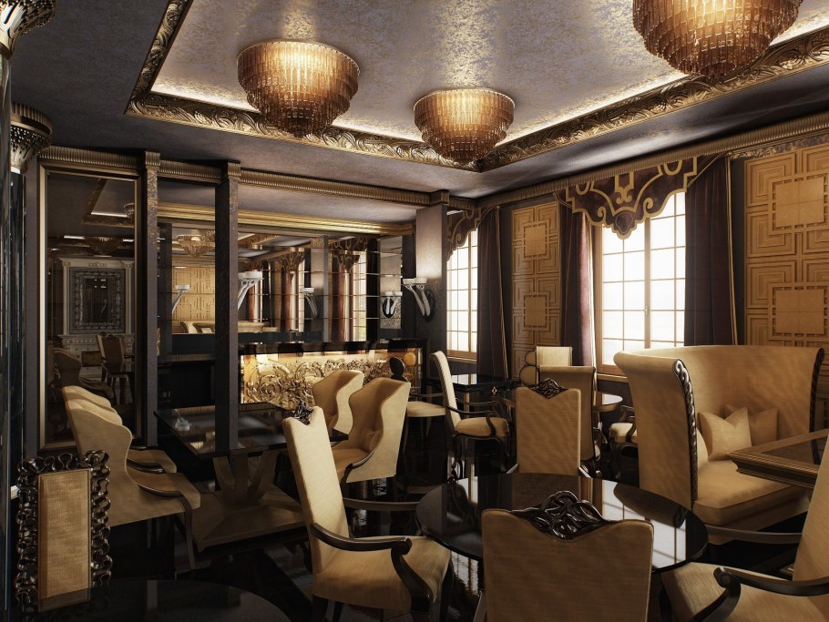 Кафе в стиле ар деко