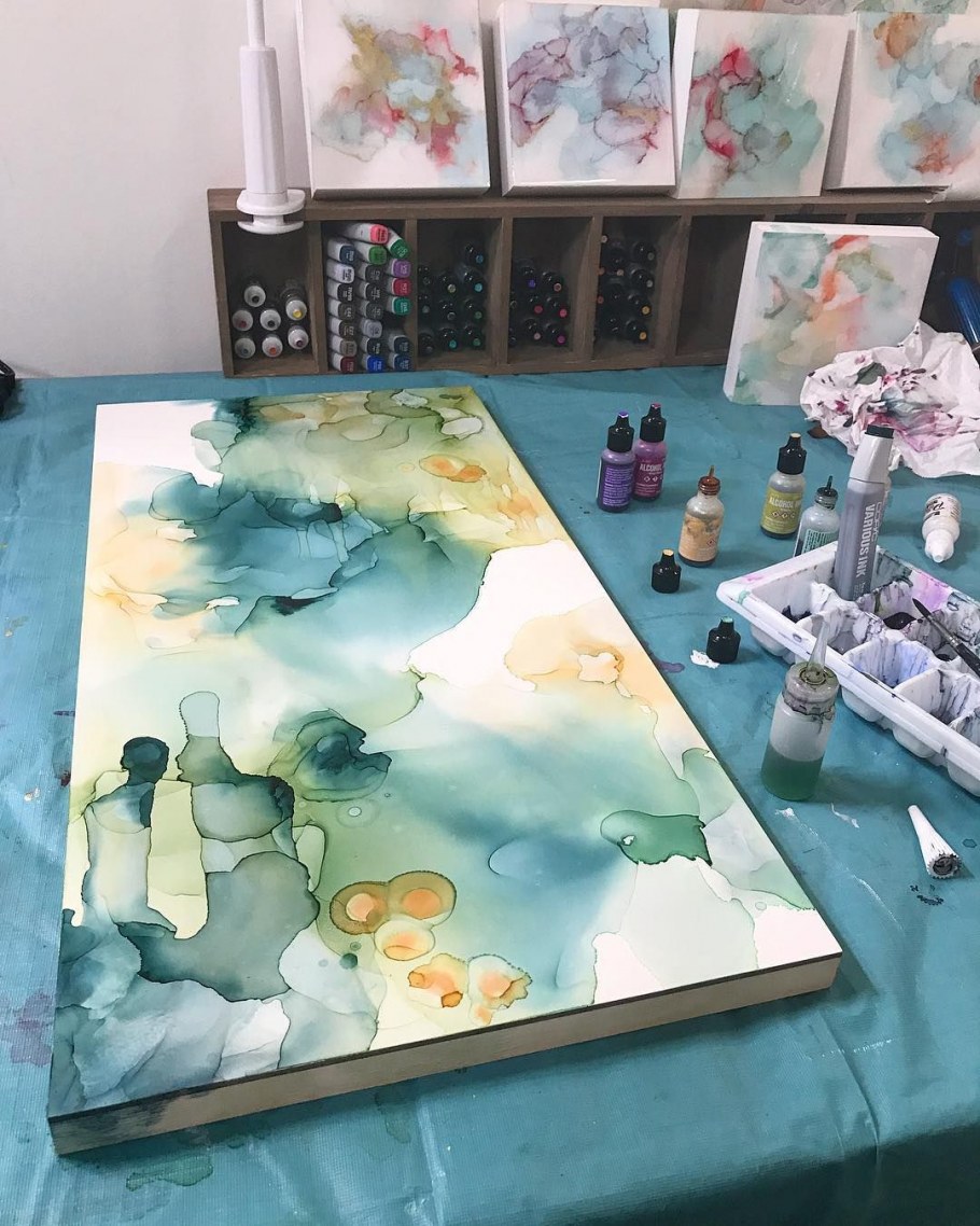 Alcohol Ink Art техника