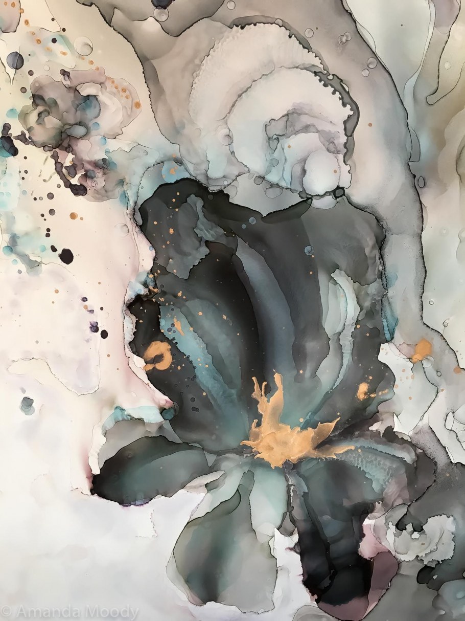 Акварель разводы