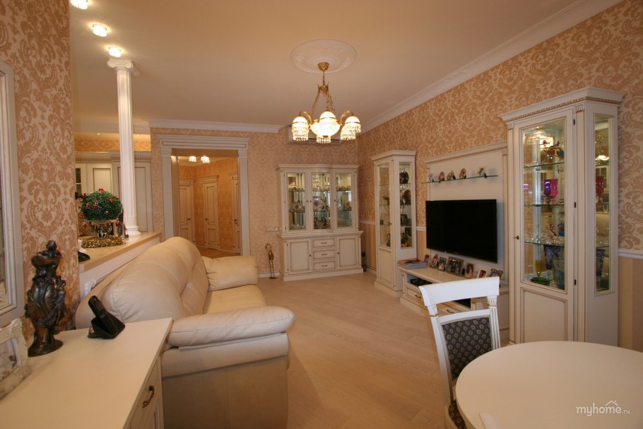 Ремонт в классическом стиле в двухкомнатной квартире