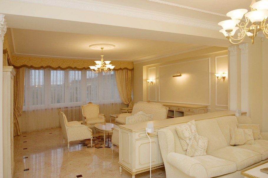 Маленькая квартира в стиле классицизм
