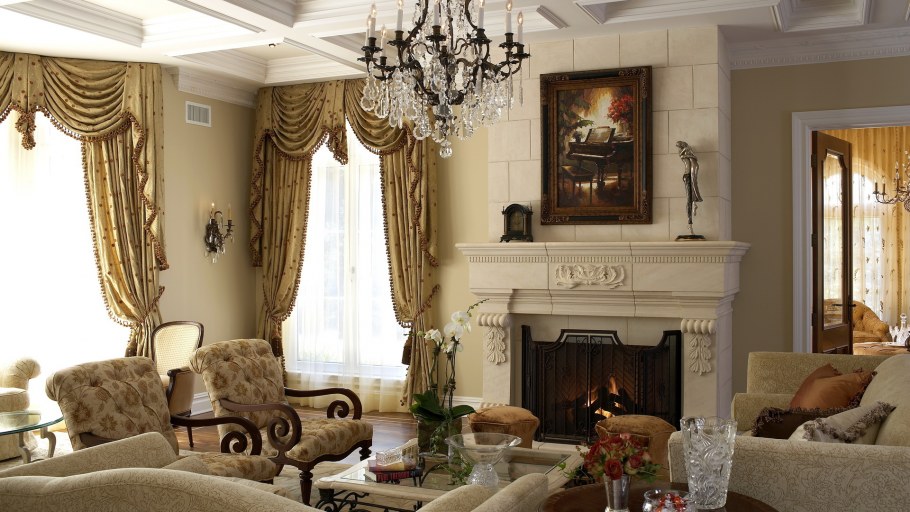 Классический интерьер гостиной