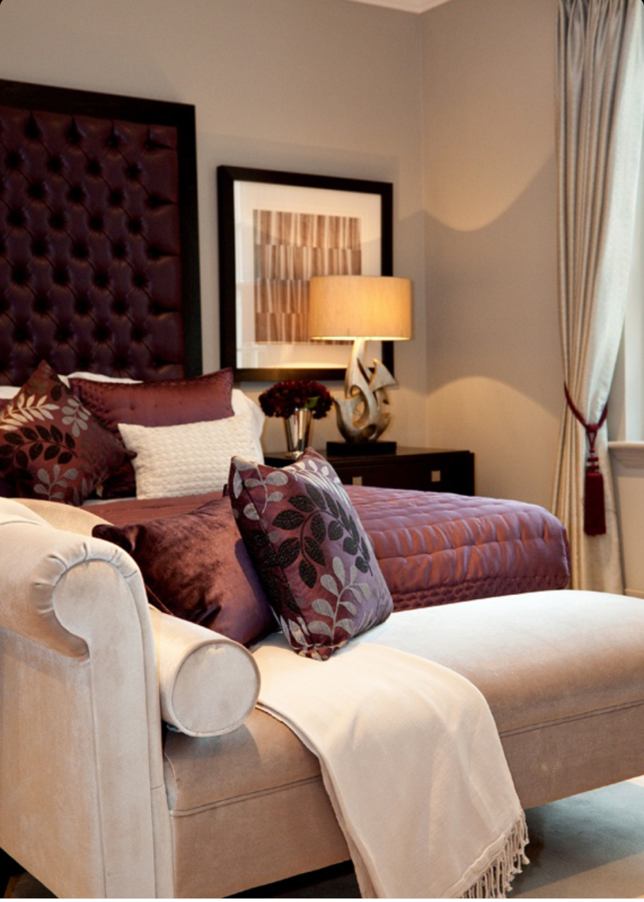 Интерьер в винных тонах