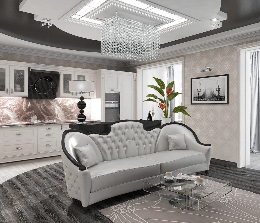 Интерьер квартиры в стиле АРДДЕКО