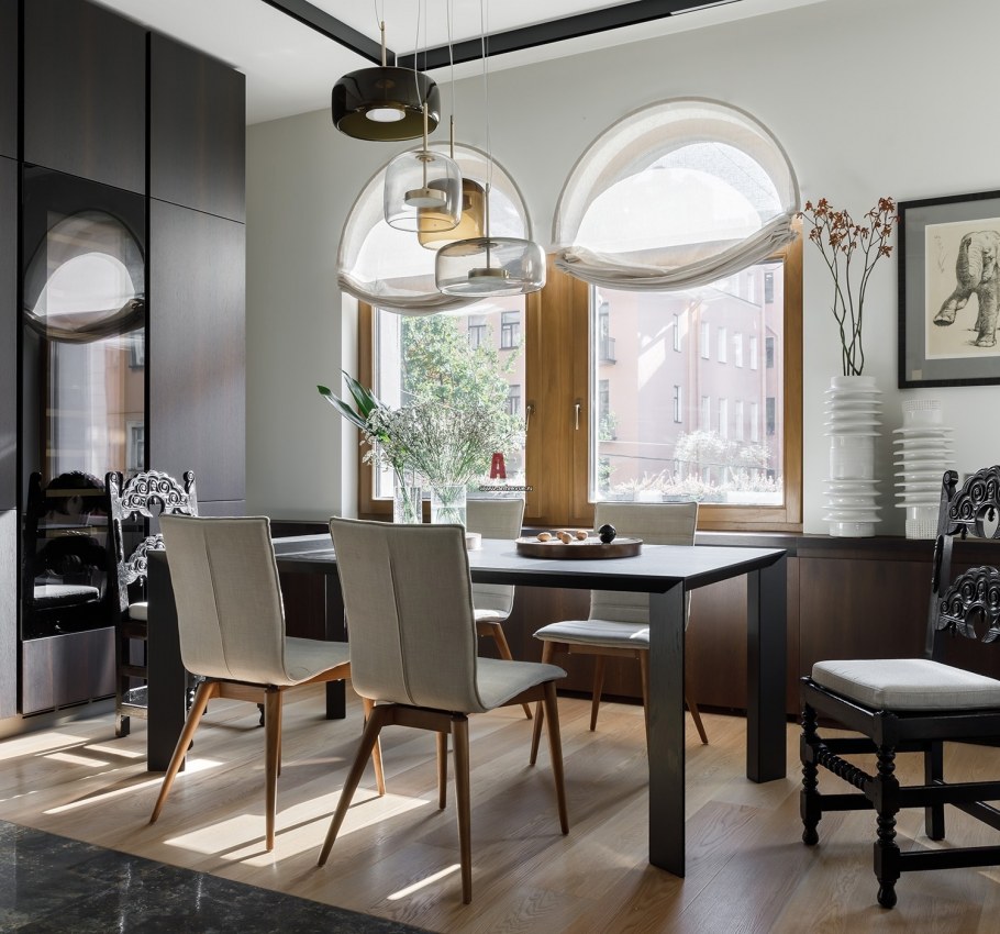 Интерьер столовой в классическом стиле