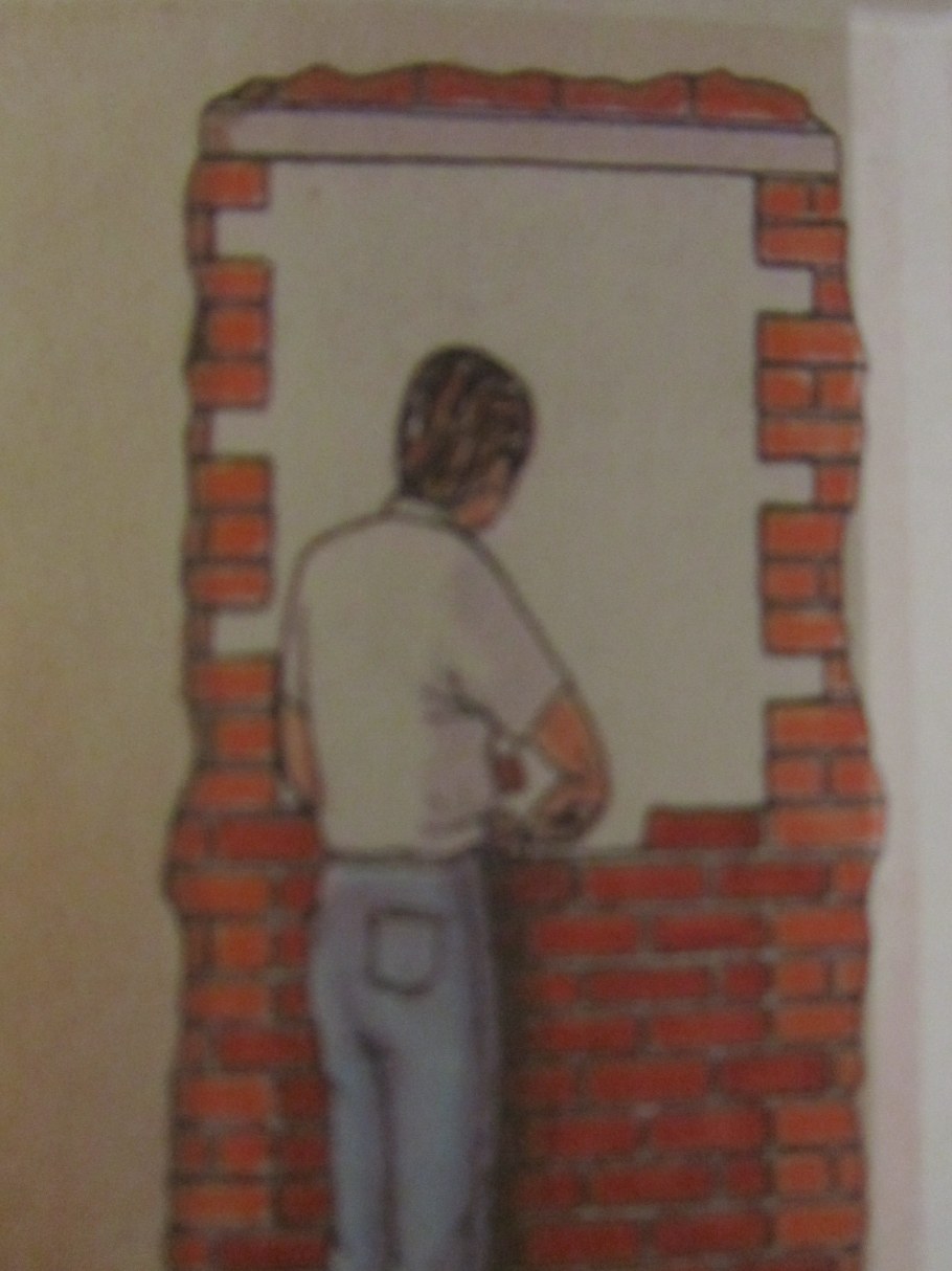 Закладка проема кирпичом