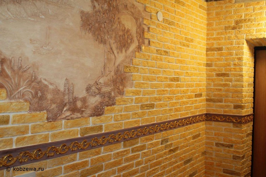 Плитка для современного камина