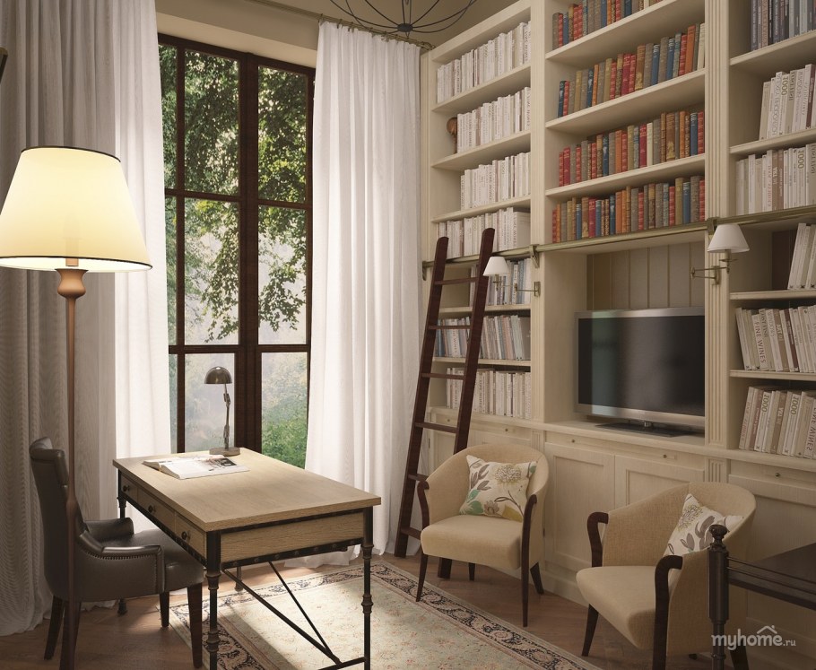 Библиотечный интерьер