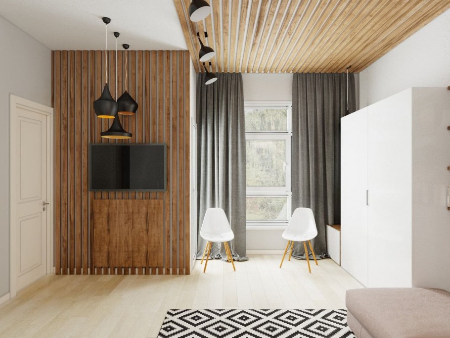 Гостиная в стиле Скандинавский Минимализм