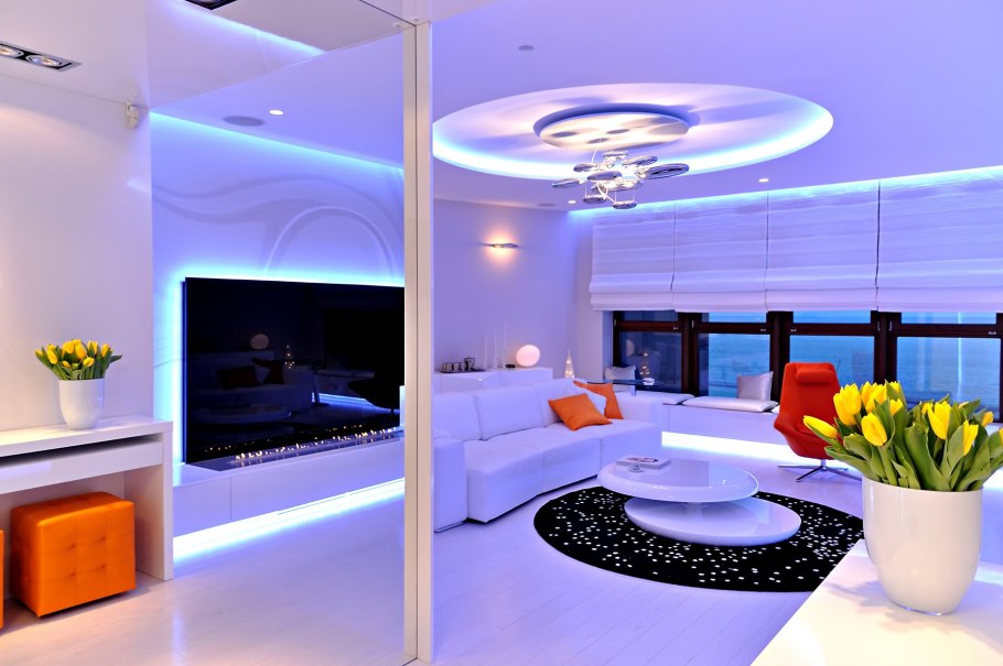 Освещение в гостиной