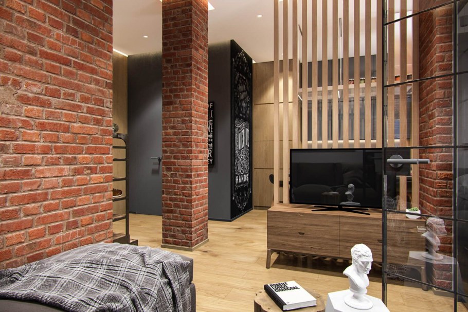 Деревянные перегородки лофт