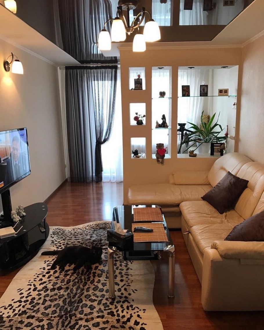 Гостиная комната хрущевка