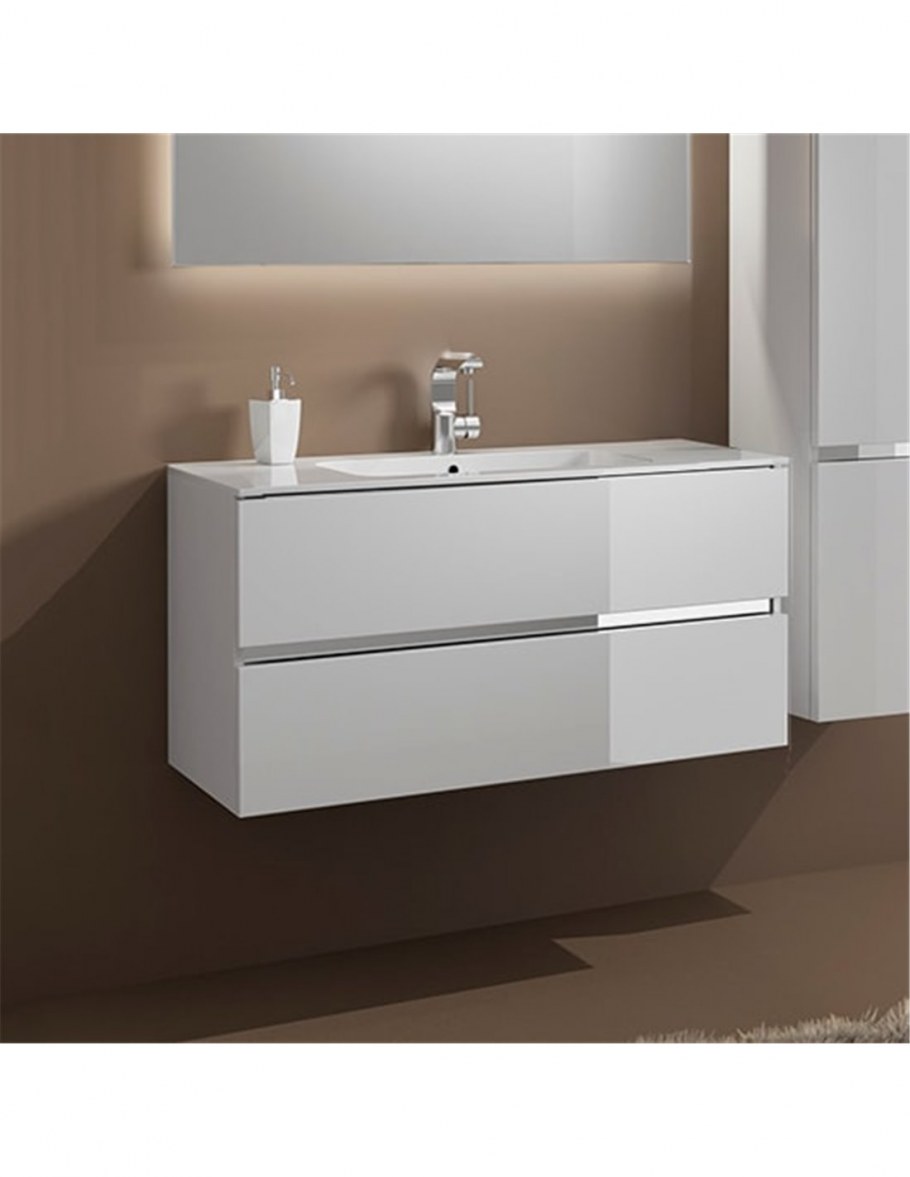 Тумба с раковиной Sanvit Кубэ-2 60 белый глянец