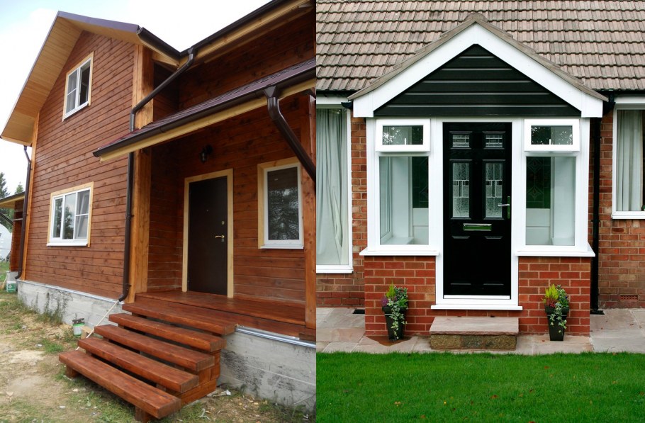Деревянное крыльцо