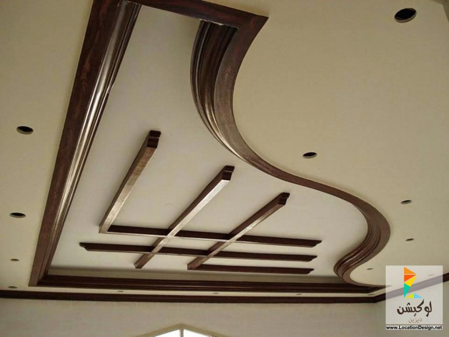 Фигурный потолок из МДФ