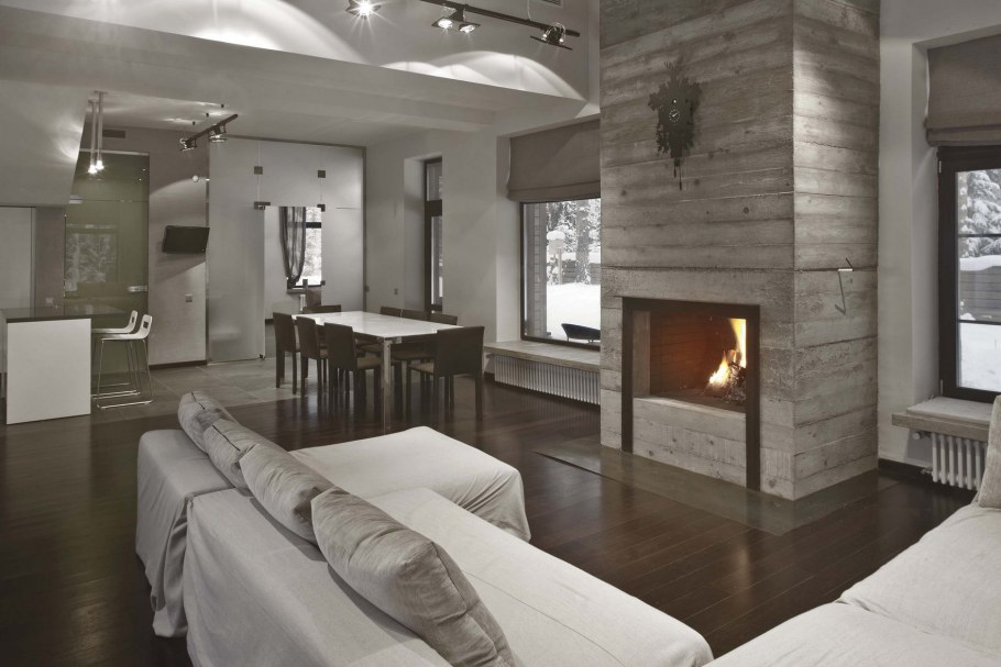 Планировка гостиной в частном доме