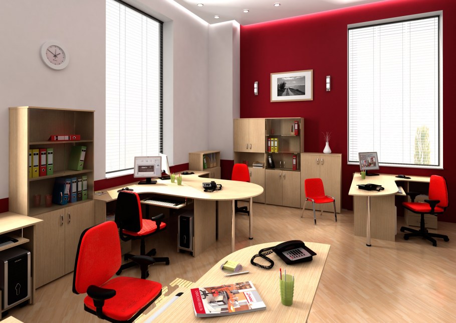 Расстановка мебели в кабинете