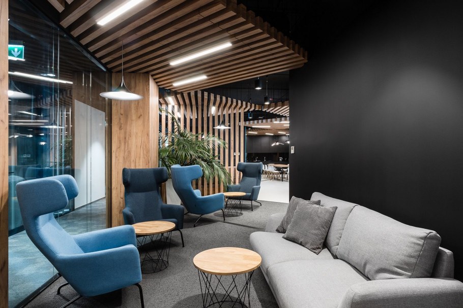 Лаундж зона в лофт стиле