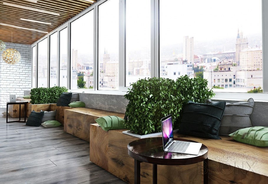 Терраса в офисе