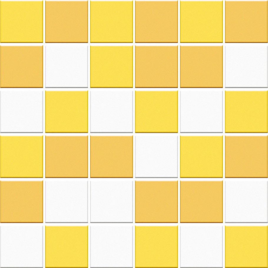 Плитка белая с желтым