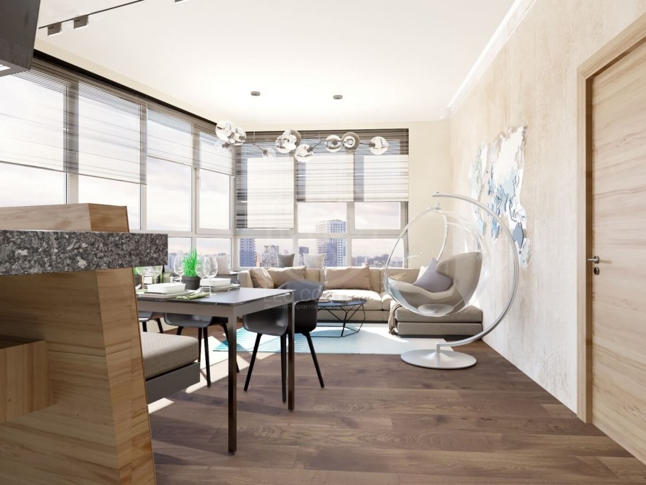 Белый интерьер квартиры