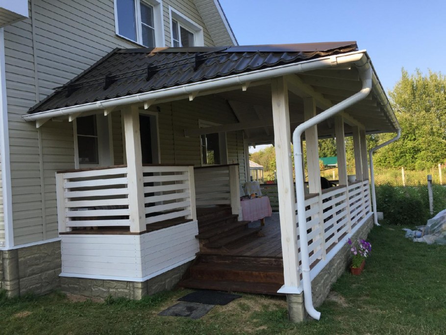 Пристройка открытой веранды