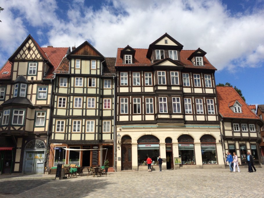 Кведлинбург фахверковый дом Восточной Германии,