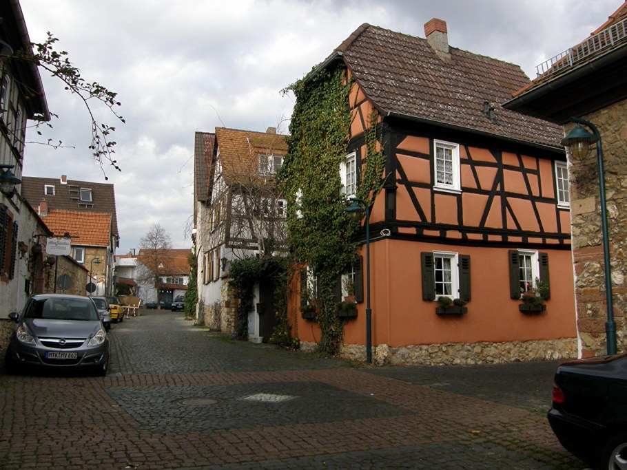 Каменные дома Германии в городе
