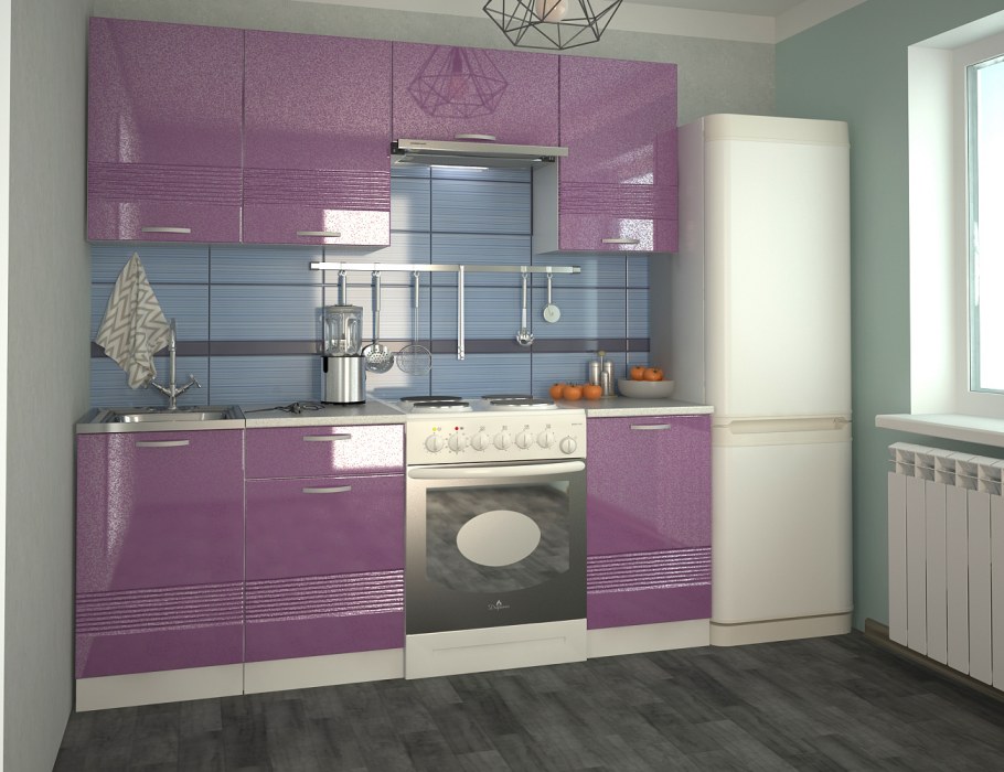 Кухня волна 1.6 белый/капучино