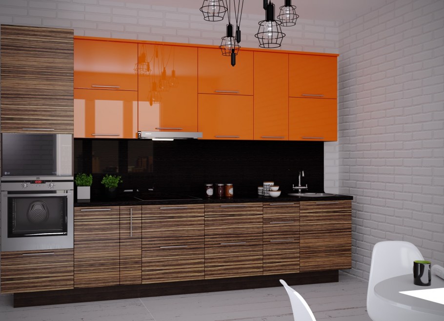 Кухни из пластика Алвик Люкс