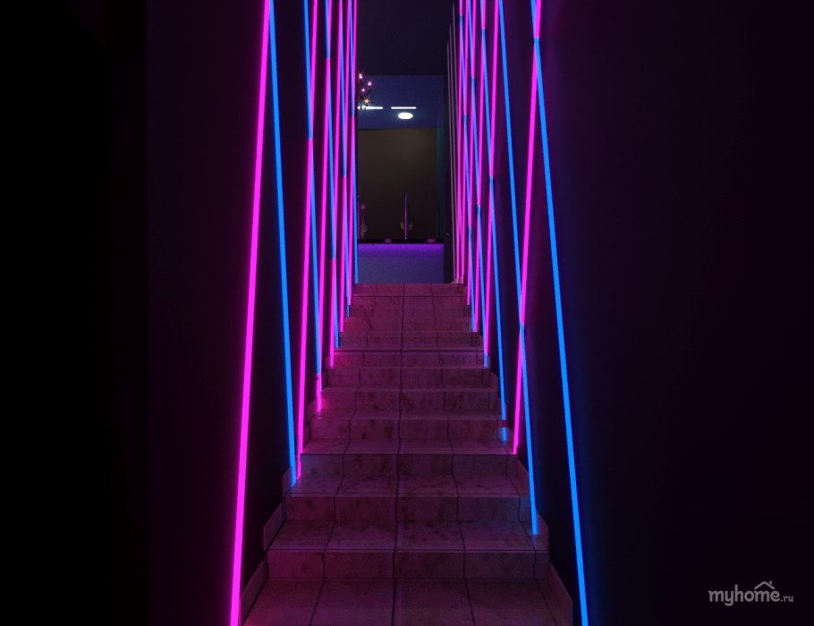 Коридор ночного клуба