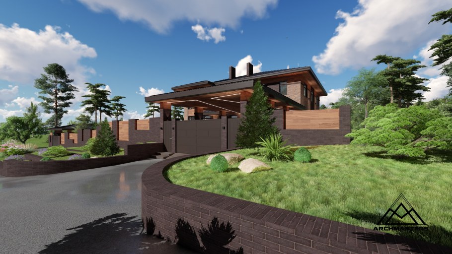 Дом в стиле Райта archmasters