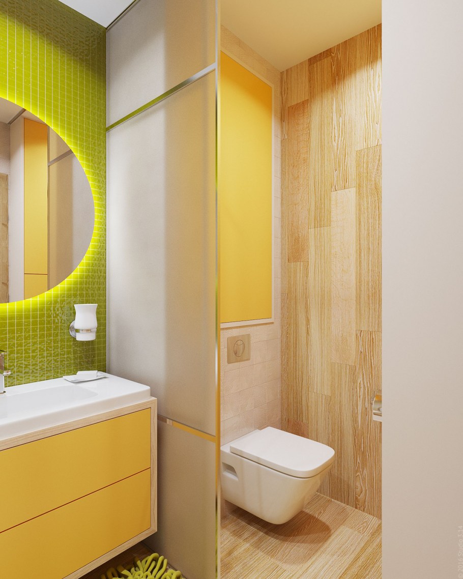 Ванная комната с перегородкой