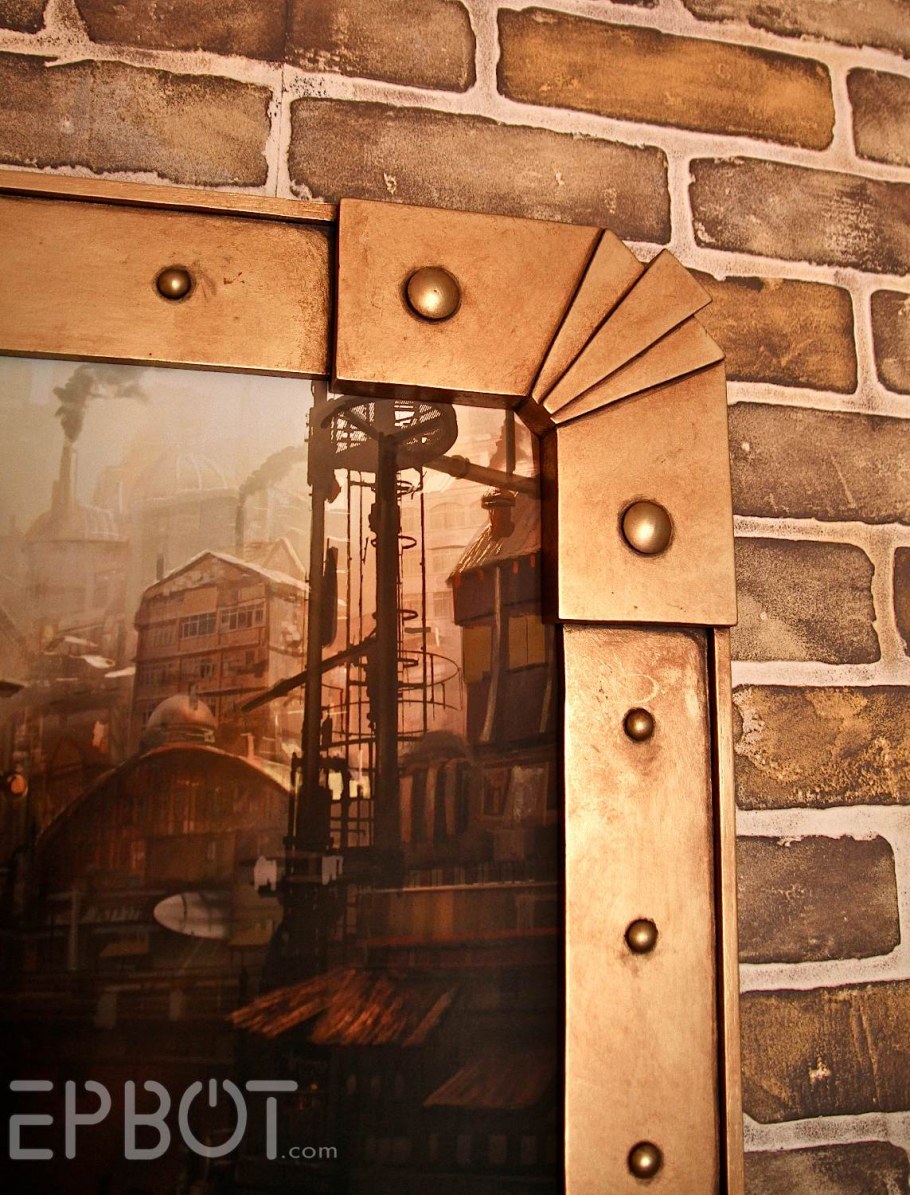 Окно в стиле стимпанк