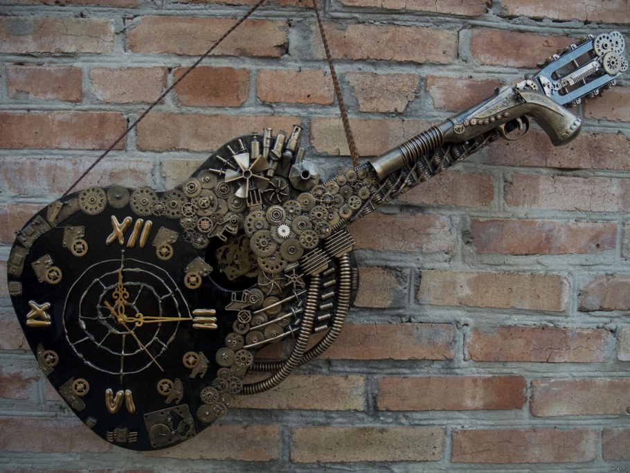 Музыкальные инструменты в стиле стимпанк