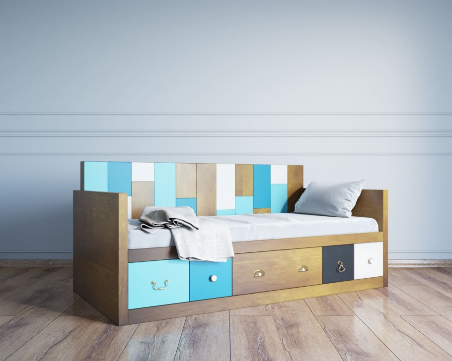 Дизайнерская односпальная кровать