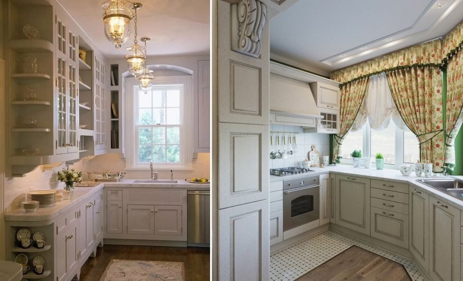 Компактные кухни в стиле Прованс