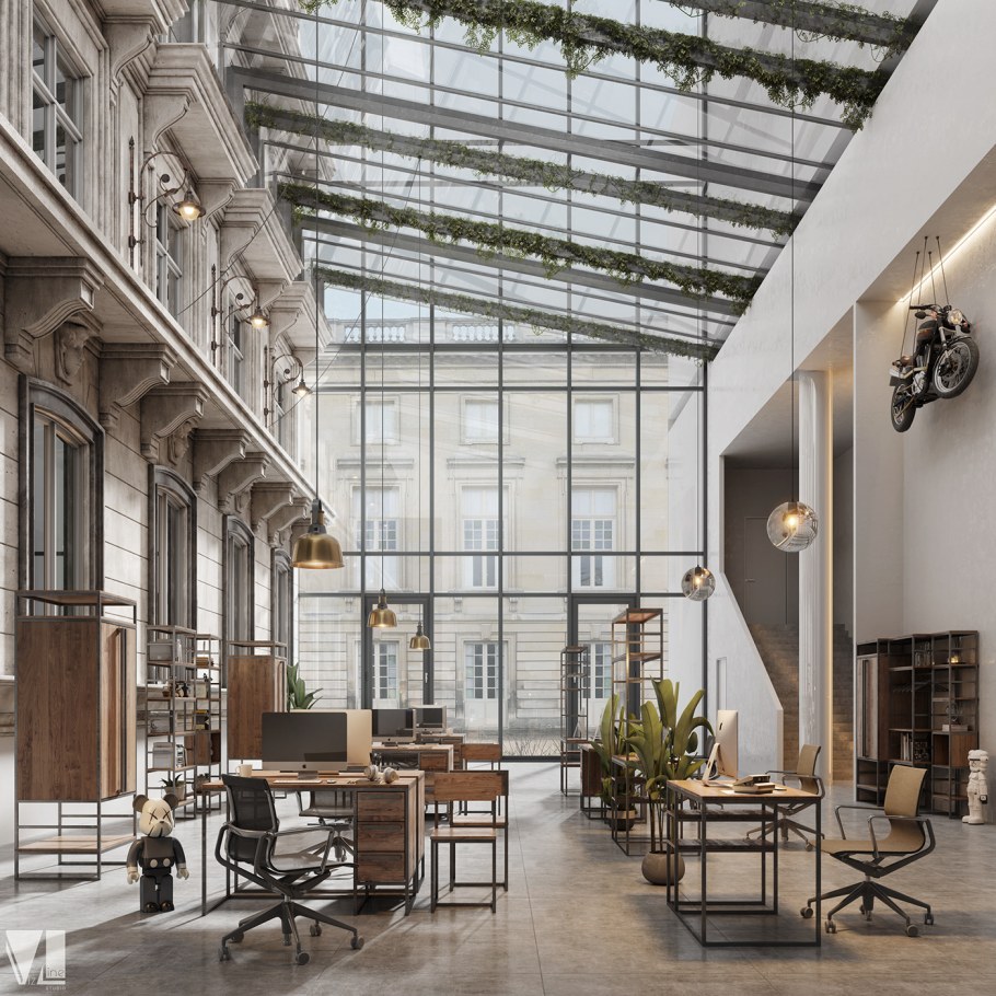 Общественное здание лофт