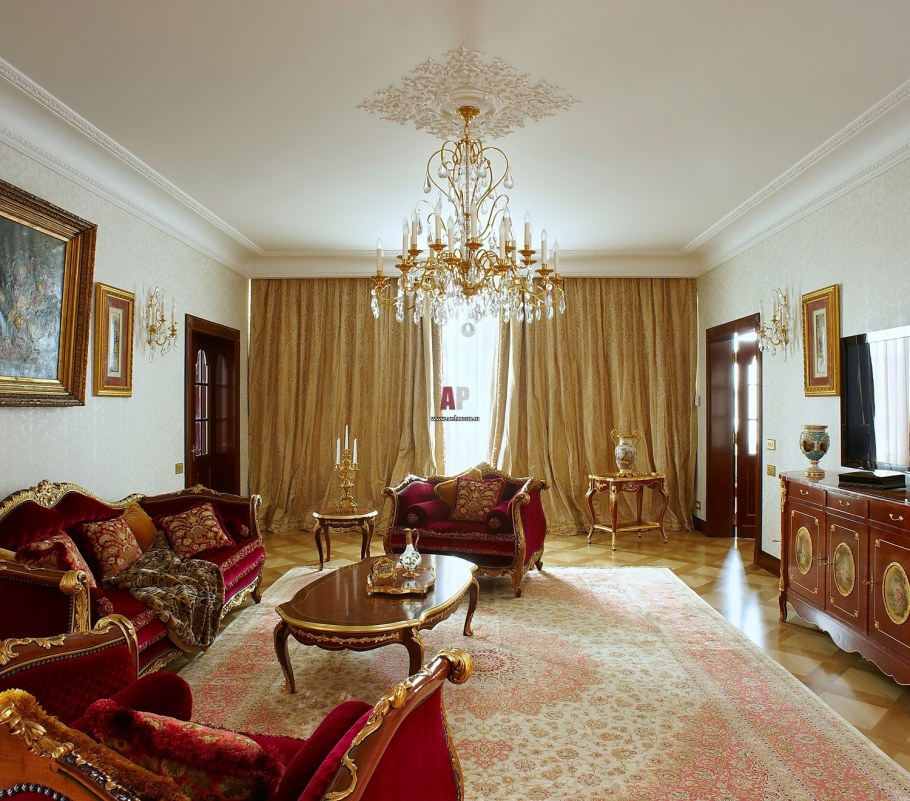 Кессоновые потолки классика