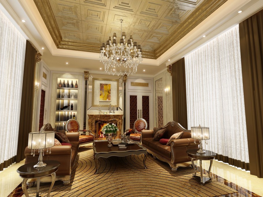 Натяжные потолки в классическом стиле