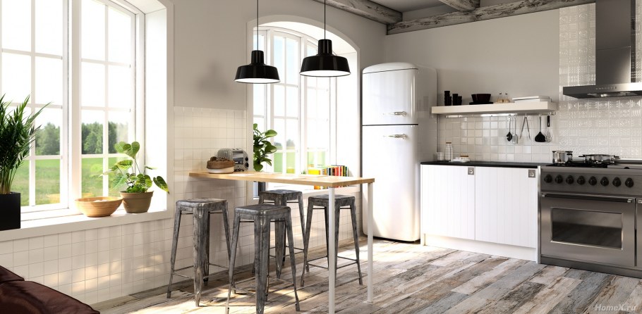 Плитка в скандинавском стиле для кухни