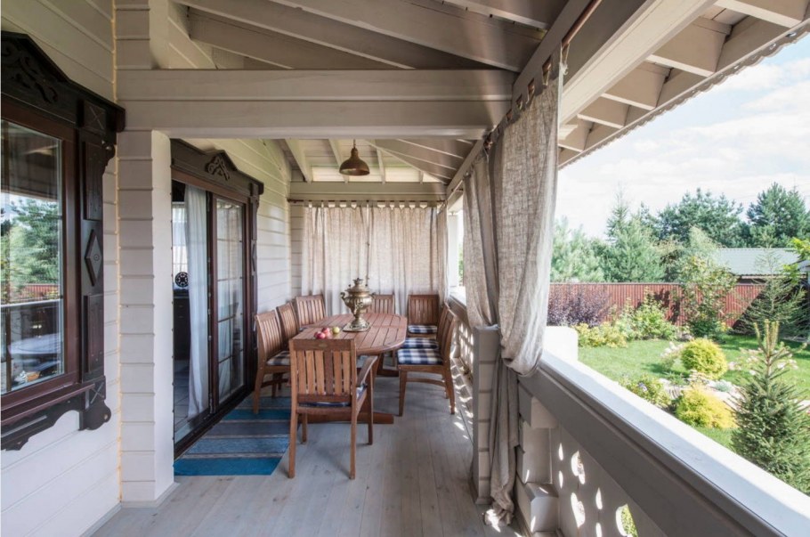 Декор веранды на даче