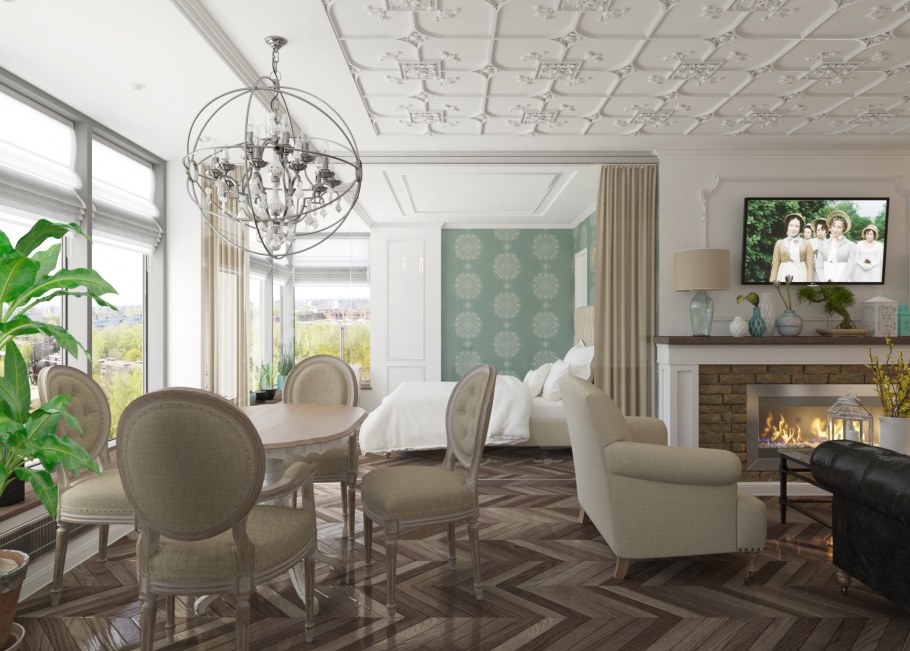 Гостиная в стиле Винтаж